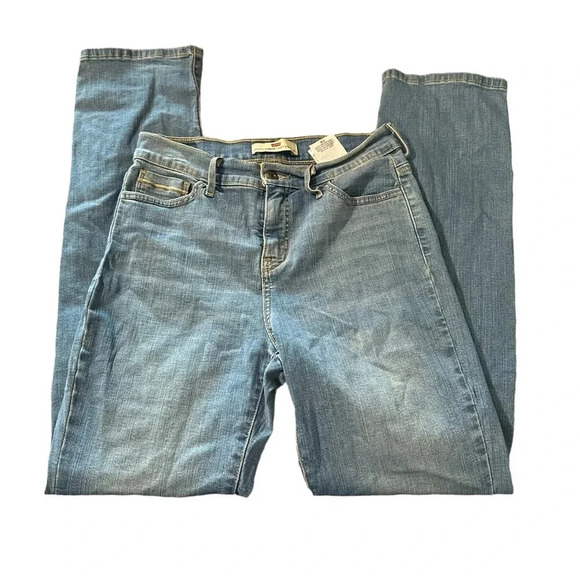Levi's 512 Perfectly Slimming Straight Leg women's size 6 blue jeans - Picture 1 of 4